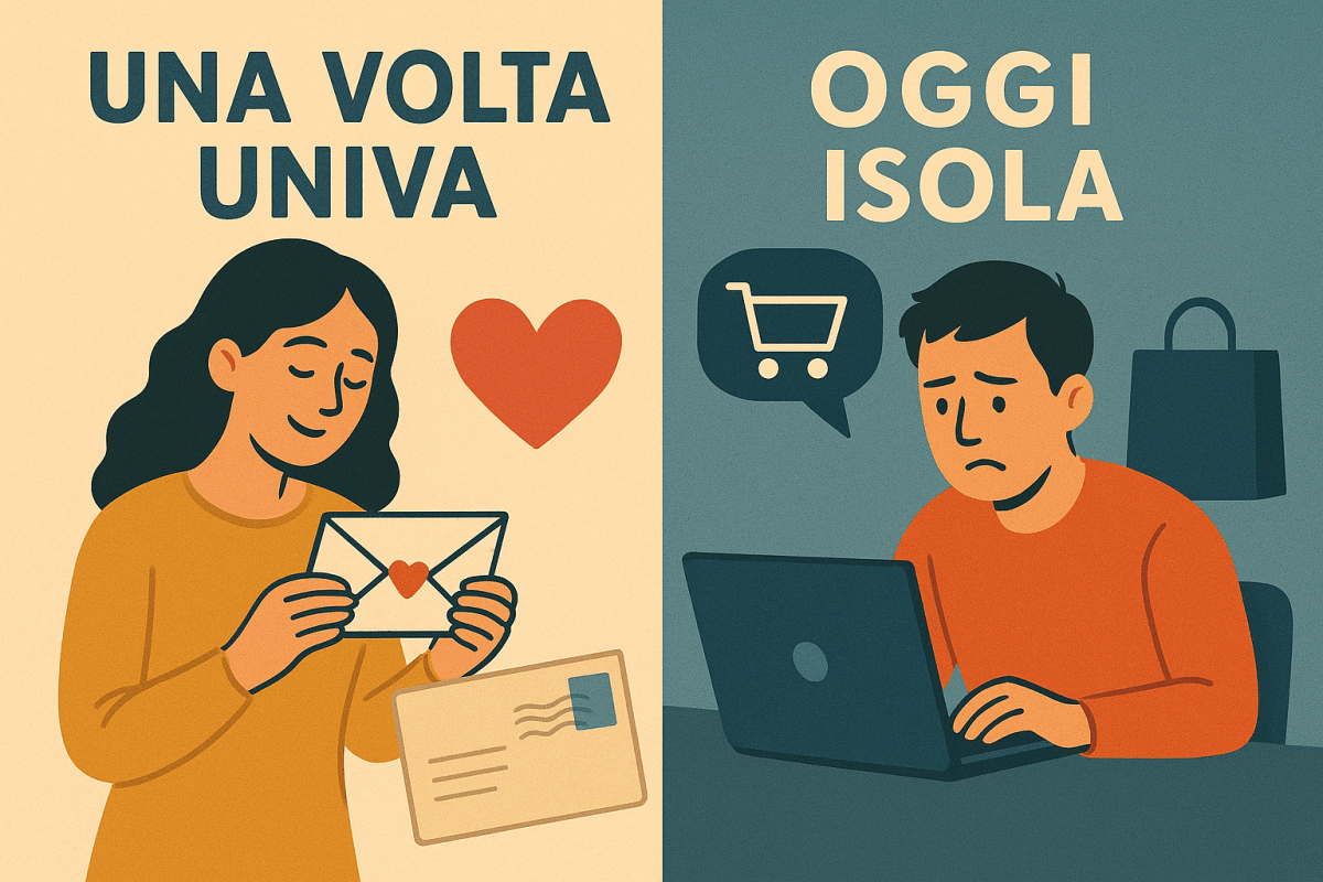 Una volta la corrispondenza UNIVA, oggi è un mezzo per ISOLARE le&nbsp;persone.